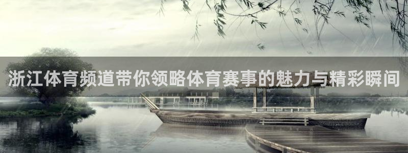 919直播官网：浙江体育频道带你领略体育赛事的魅力与精彩瞬间